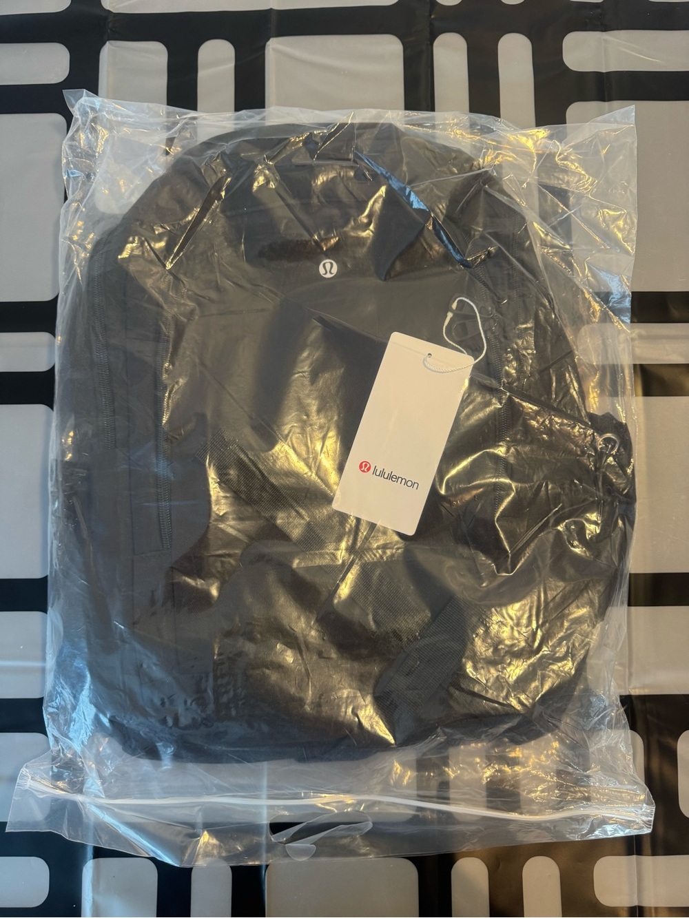 (BRAND NEW) lululemon casual Black Backpack with Logo